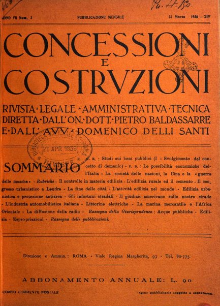 Concessioni e costruzioni rivista legale, amministrativa, tecnica