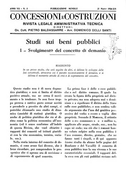 Concessioni e costruzioni rivista legale, amministrativa, tecnica