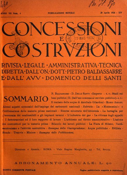 Concessioni e costruzioni rivista legale, amministrativa, tecnica