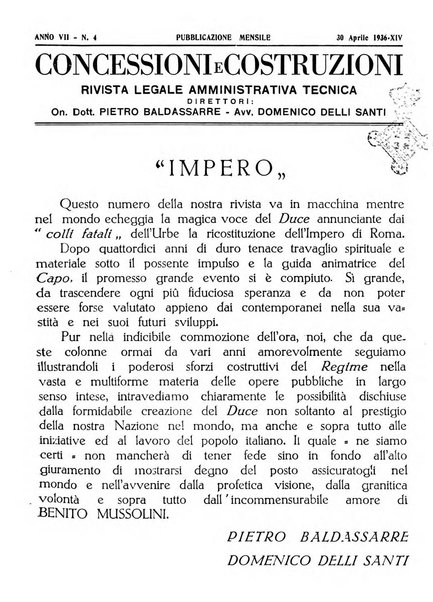 Concessioni e costruzioni rivista legale, amministrativa, tecnica