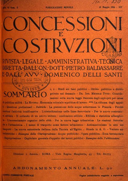 Concessioni e costruzioni rivista legale, amministrativa, tecnica