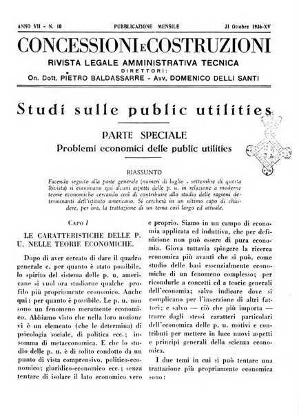 Concessioni e costruzioni rivista legale, amministrativa, tecnica