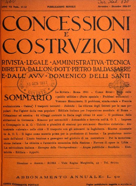 Concessioni e costruzioni rivista legale, amministrativa, tecnica