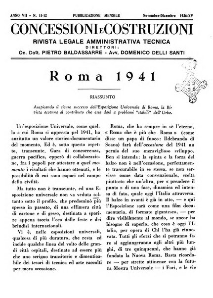 Concessioni e costruzioni rivista legale, amministrativa, tecnica