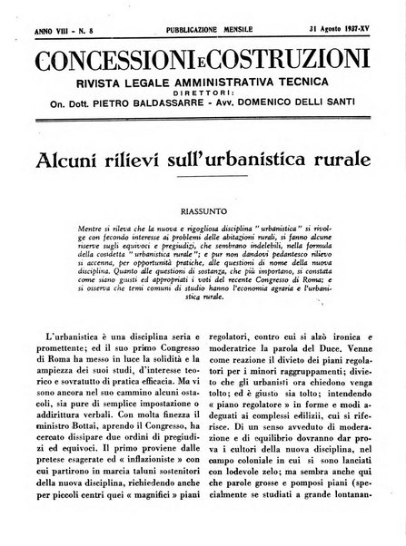 Concessioni e costruzioni rivista legale, amministrativa, tecnica