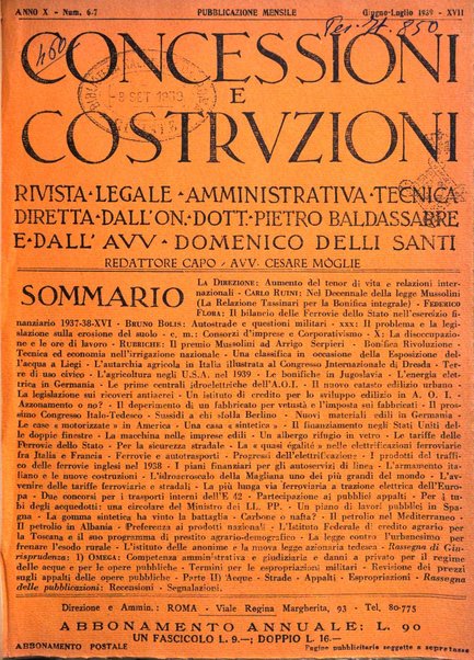 Concessioni e costruzioni rivista legale, amministrativa, tecnica