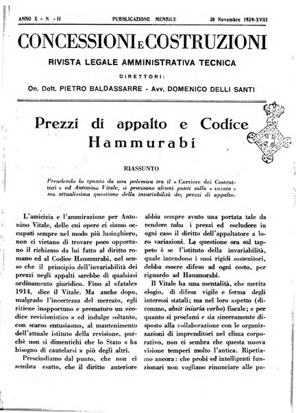 Concessioni e costruzioni rivista legale, amministrativa, tecnica