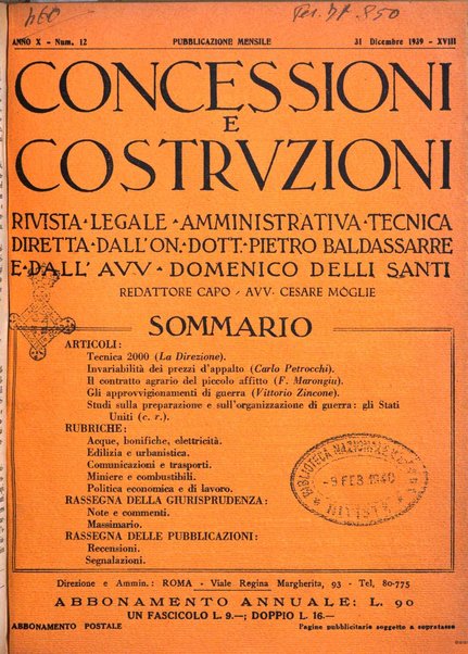 Concessioni e costruzioni rivista legale, amministrativa, tecnica