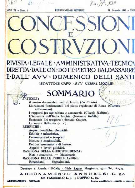 Concessioni e costruzioni rivista legale, amministrativa, tecnica