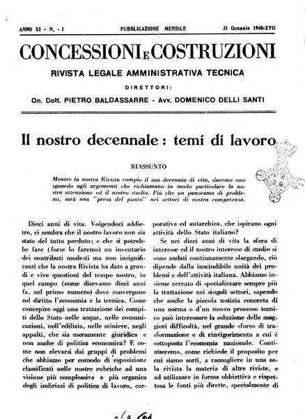 Concessioni e costruzioni rivista legale, amministrativa, tecnica