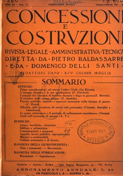 Concessioni e costruzioni rivista legale, amministrativa, tecnica