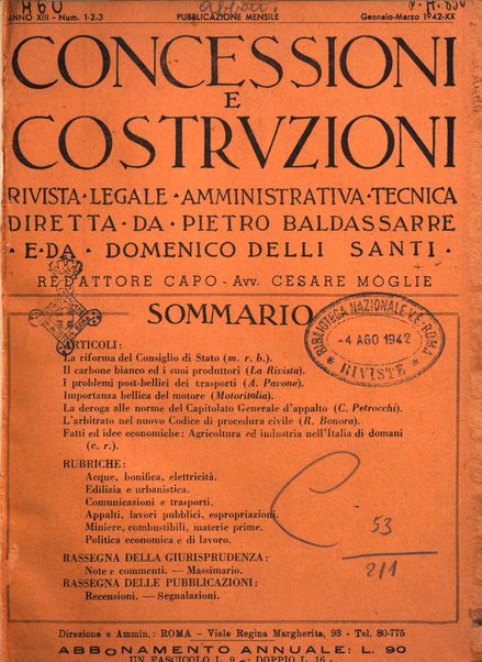 Concessioni e costruzioni rivista legale, amministrativa, tecnica