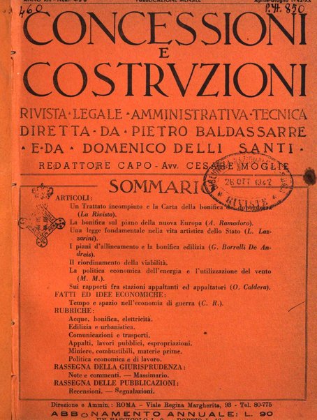 Concessioni e costruzioni rivista legale, amministrativa, tecnica