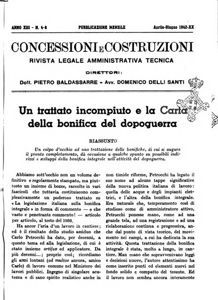 Concessioni e costruzioni rivista legale, amministrativa, tecnica