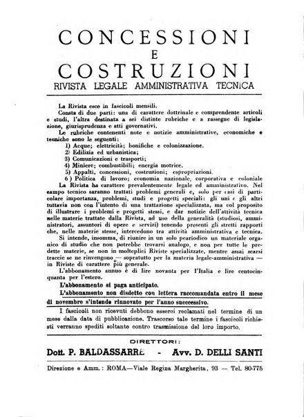 Concessioni e costruzioni rivista legale, amministrativa, tecnica