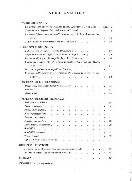 Rassegna comunale di polizia ed igiene studi, legislazione, giurisprudenza, cronache amministrative