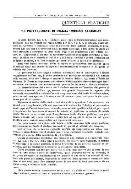 Rassegna comunale di polizia ed igiene studi, legislazione, giurisprudenza, cronache amministrative