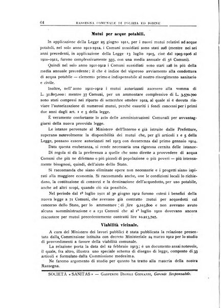 Rassegna comunale di polizia ed igiene studi, legislazione, giurisprudenza, cronache amministrative