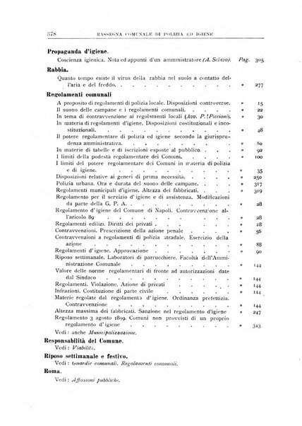 Rassegna comunale di polizia ed igiene studi, legislazione, giurisprudenza, cronache amministrative