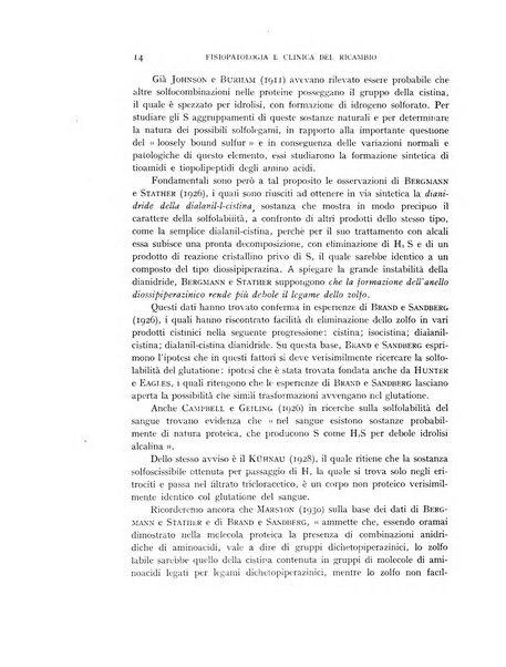 Archivio per lo studio della fisiopatologia e clinica del ricambio rassegna bimestrale