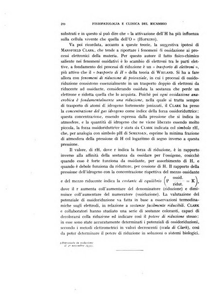 Archivio per lo studio della fisiopatologia e clinica del ricambio rassegna bimestrale