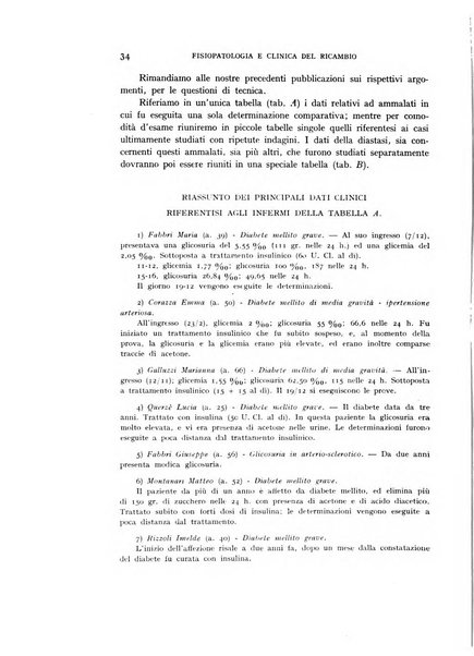 Archivio per lo studio della fisiopatologia e clinica del ricambio rassegna bimestrale