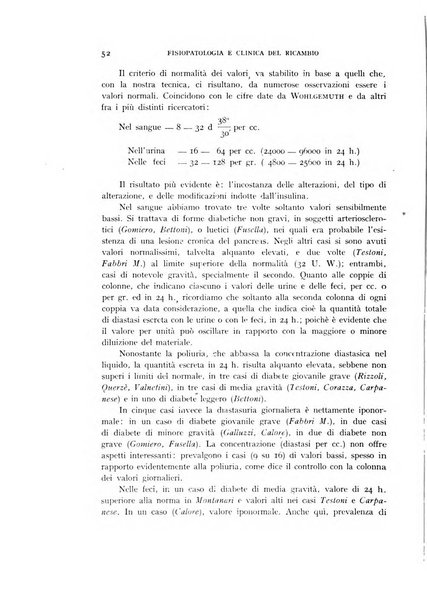 Archivio per lo studio della fisiopatologia e clinica del ricambio rassegna bimestrale