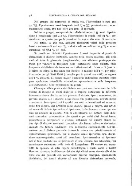 Archivio per lo studio della fisiopatologia e clinica del ricambio rassegna bimestrale