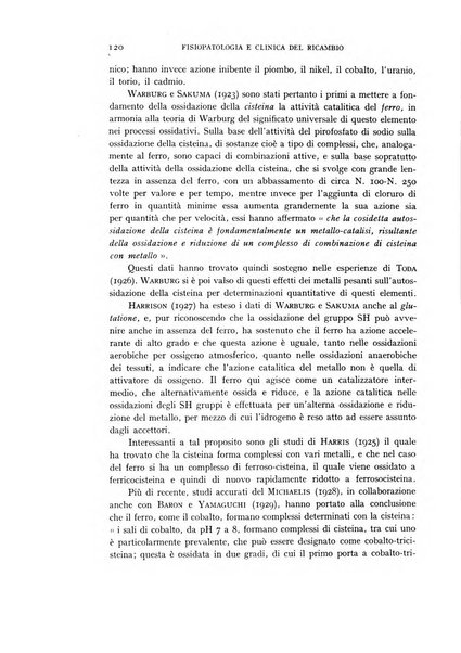 Archivio per lo studio della fisiopatologia e clinica del ricambio rassegna bimestrale