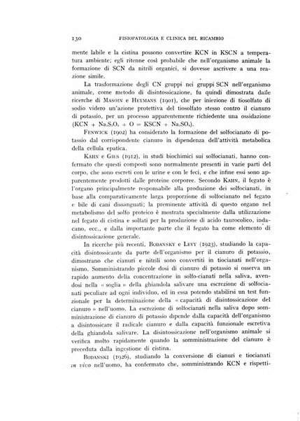 Archivio per lo studio della fisiopatologia e clinica del ricambio rassegna bimestrale