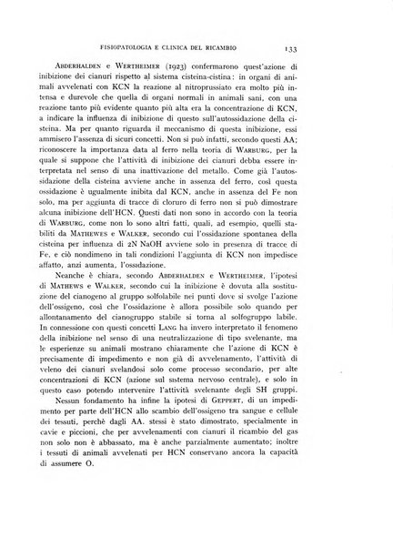 Archivio per lo studio della fisiopatologia e clinica del ricambio rassegna bimestrale