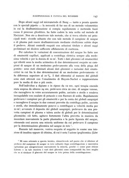 Archivio per lo studio della fisiopatologia e clinica del ricambio rassegna bimestrale