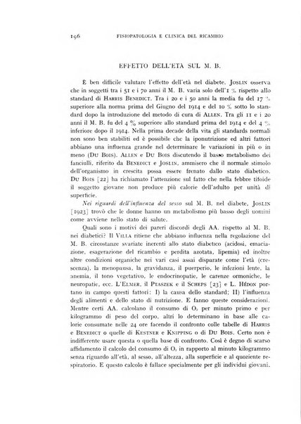 Archivio per lo studio della fisiopatologia e clinica del ricambio rassegna bimestrale