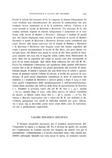 Archivio per lo studio della fisiopatologia e clinica del ricambio rassegna bimestrale