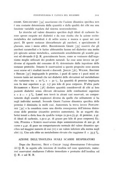 Archivio per lo studio della fisiopatologia e clinica del ricambio rassegna bimestrale