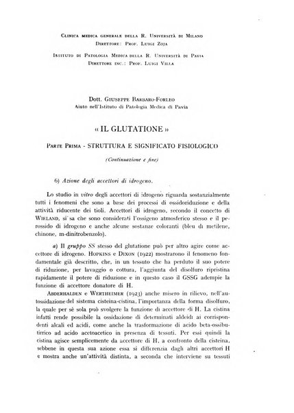 Archivio per lo studio della fisiopatologia e clinica del ricambio rassegna bimestrale