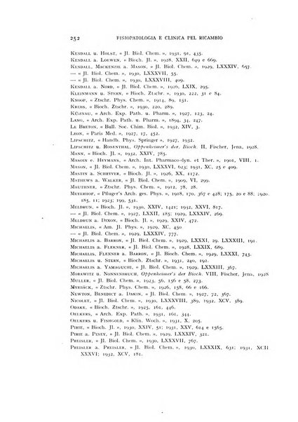 Archivio per lo studio della fisiopatologia e clinica del ricambio rassegna bimestrale