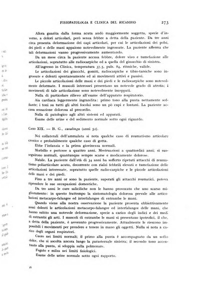 Archivio per lo studio della fisiopatologia e clinica del ricambio rassegna bimestrale