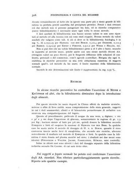 Archivio per lo studio della fisiopatologia e clinica del ricambio rassegna bimestrale