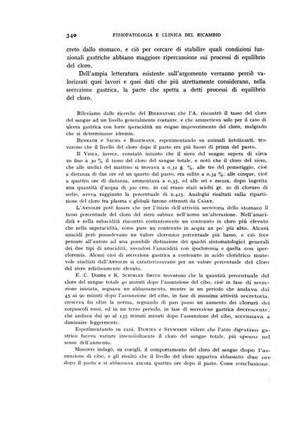 Archivio per lo studio della fisiopatologia e clinica del ricambio rassegna bimestrale