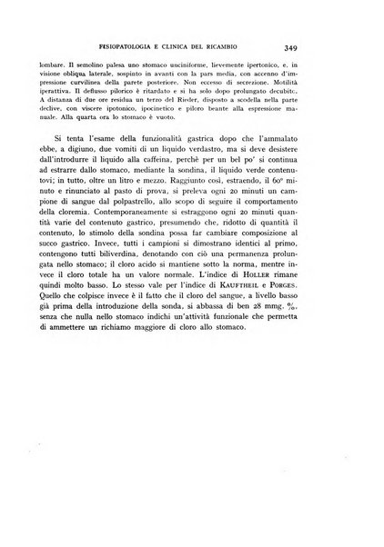 Archivio per lo studio della fisiopatologia e clinica del ricambio rassegna bimestrale