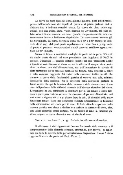 Archivio per lo studio della fisiopatologia e clinica del ricambio rassegna bimestrale