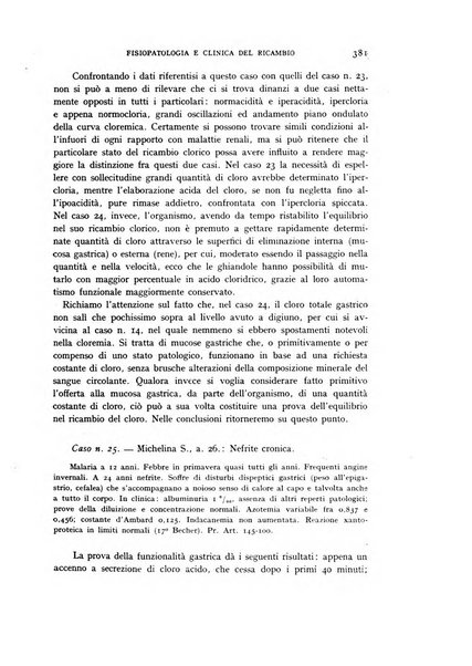 Archivio per lo studio della fisiopatologia e clinica del ricambio rassegna bimestrale