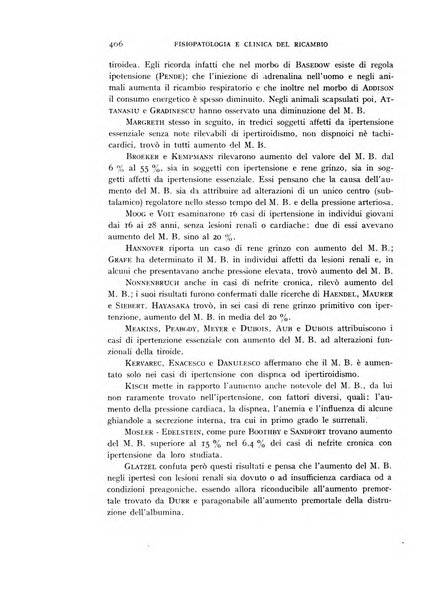 Archivio per lo studio della fisiopatologia e clinica del ricambio rassegna bimestrale