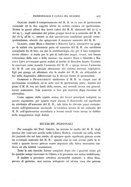 Archivio per lo studio della fisiopatologia e clinica del ricambio rassegna bimestrale