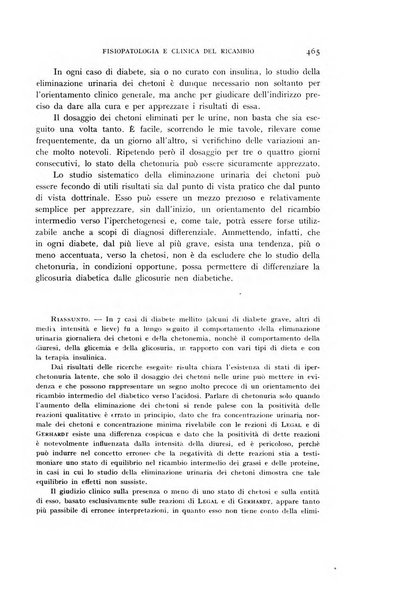 Archivio per lo studio della fisiopatologia e clinica del ricambio rassegna bimestrale