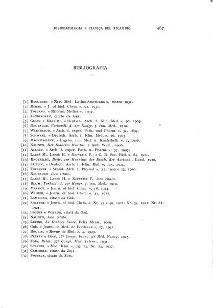 Archivio per lo studio della fisiopatologia e clinica del ricambio rassegna bimestrale