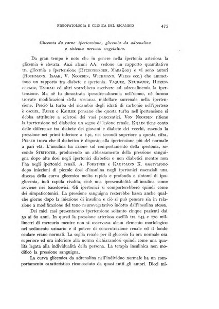 Archivio per lo studio della fisiopatologia e clinica del ricambio rassegna bimestrale