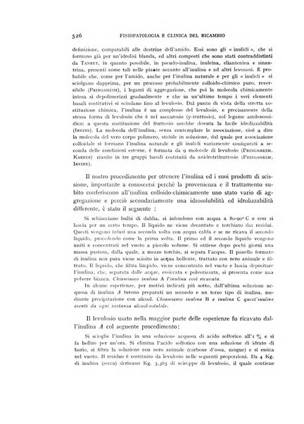 Archivio per lo studio della fisiopatologia e clinica del ricambio rassegna bimestrale