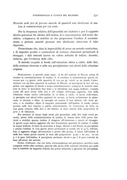 Archivio per lo studio della fisiopatologia e clinica del ricambio rassegna bimestrale